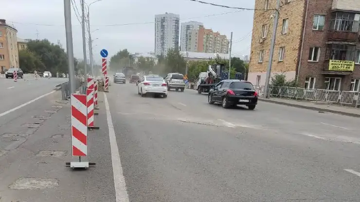 В Красноярске открыто движение по путепроводу по ул. Мичурина